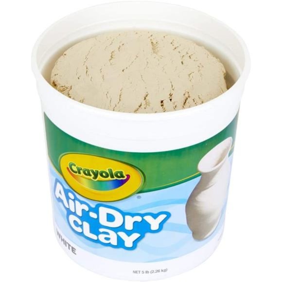Crayola Air Dry Clay for Kids, Natural White Modeling Clay, 5 Lb Bucket - Picture 2 of 7